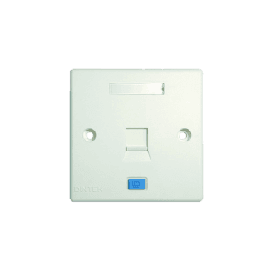 1 Port UK Style Wall Plate With Shutter