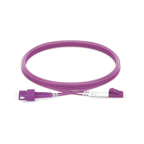 DINTEK DUPLEX PATCH CORD LC SC OM4 1M